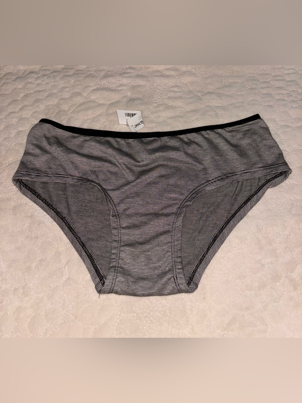 La vie en rose Gray Striped Cotton panties - Comfortable Everyday Bottoms